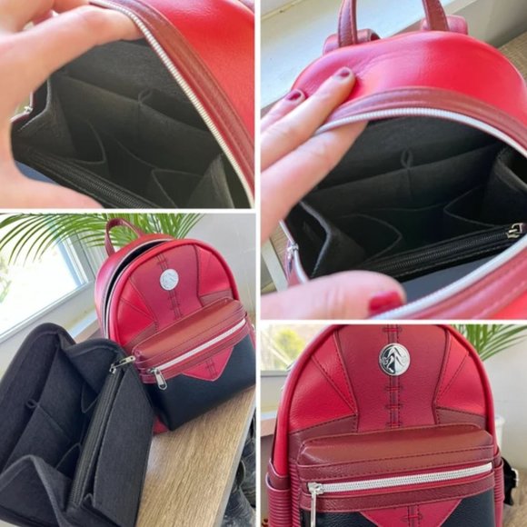 Loungefly Disney Solid Black Backpack Organizer - Picture 1 of 1